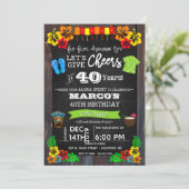 Invitation à Luau, invitation à l'anniversaire de  (Debout devant)