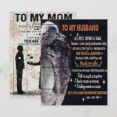 Invitation À ma conception de mari | Citations D'Amour Au Mar (Devant / Derrière)