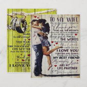 Invitation À ma femme Cadeau | Cadeaux de citation d'amour | (Devant / Derrière)