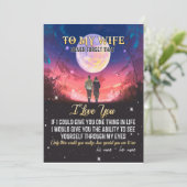 Invitation À ma femme | Lettre à ma femme amour de mari (Debout devant)