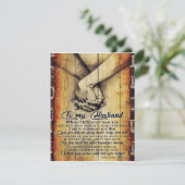 Invitation À ma lettre de mari, belles citations cadeau (Debout devant)