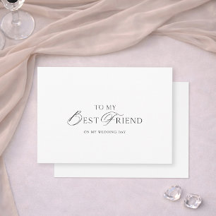 Invitation À ma meilleure amie le jour de mon mariage