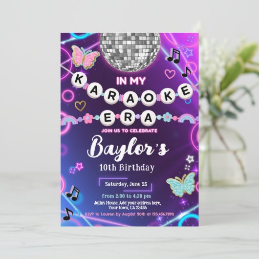 Invitation à ma soirée d'ère Karaoké (Debout devant)