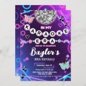 Invitation à ma soirée d'ère Karaoké (Devant / Derrière)