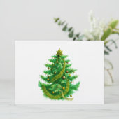 Invitation A Mandelbrot Christas Tree With Red & Green Bulbs (Debout devant)