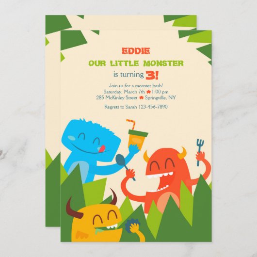 Invitation à manger des monstres (Devant / Derrière)