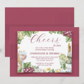 Invitation à manger et à déguster du vin (Devant / Derrière)