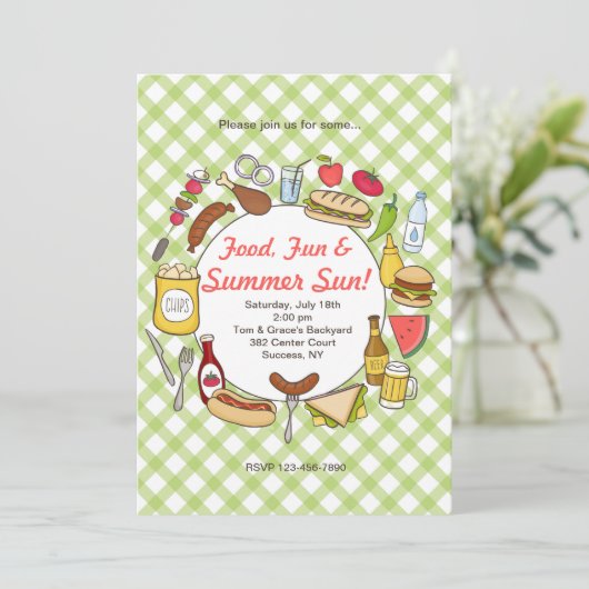 Invitation à manger l'été (Debout devant)