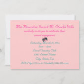 Invitation "A Mardi Gras Engagement Party" - Turquoise/Rose (Dos)