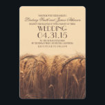 invitation à mariage pour blé rustique<br><div class="desc">Invitations de mariage de blé pour votre beau mariage rustique. Invitations chaleureux, douillets et simples pour des mariages rustiques d'automne et d'été. Ces invitations de mariage pour le blé ont l'air bon avec n'importe quel style de coin et de type papier. — Tous les éléments de conception créés par Jinaiji...</div>