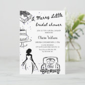 Invitation A Merry Little Bridal Shower Party (Debout devant)