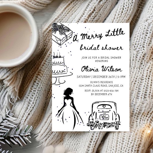 Invitation A Merry Little Bridal Shower Party