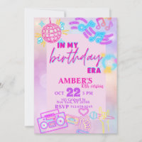 A mon anniversaire Era rose violet Neon Anniversai
