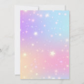 Invitation A mon anniversaire Era rose violet Neon Anniversai (Dos)