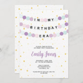 Invitation À mon anniversaire fête d'anniversaire (Devant / Derrière)