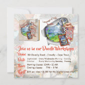 Invitation à mon atelier Doodle (Devant)