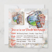 Invitation à mon atelier Doodle (Devant)