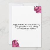 Invitation À Mon Bébé Le Plus Doux : Joyeux Anniversaire, Amo (Dos)