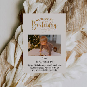 Invitation À mon bébé le plus doux Joyeux anniversaire, l'amo