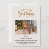 Invitation À mon bébé le plus doux Joyeux anniversaire, l'amo (Devant)