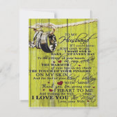 Invitation À mon cadeau de design de mari | Lettre d'amour à  (Dos)