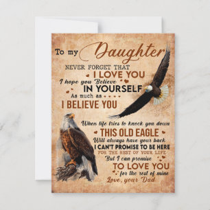 Invitation À Mon Don Fille, Papa Et Fille, Aigle Aigle
