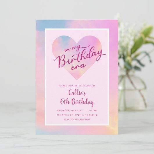 Invitation À mon ère d'anniversaire (Debout devant)