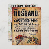 Invitation À mon mari | Citations d'amour pour mari (Devant / Derrière)