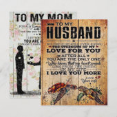 Invitation À Mon Mari | Citations D'amour Pour Mon Mari (Devant / Derrière)