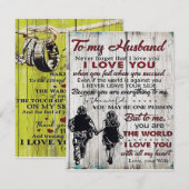 Invitation À mon mari | Décoration familiale | À ma famille (Devant / Derrière)