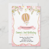 Invitation à montgolfière (Devant)