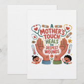 Invitation A Mother's Touch Heals The Deepest Wounds (Devant / Derrière)