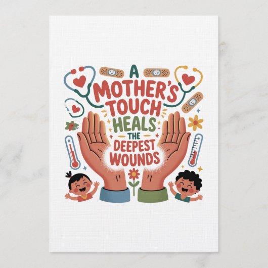 Invitation A Mother's Touch Heals The Deepest Wounds (Devant)
