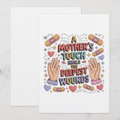 Invitation A Mother's Touch Heals The Deepest Wounds (Devant / Derrière)