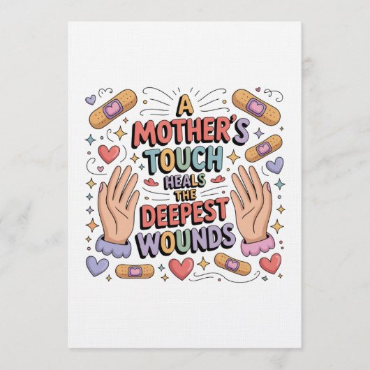 Invitation A Mother's Touch Heals The Deepest Wounds (Devant)
