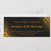 Invitation à motif animal (Dos)