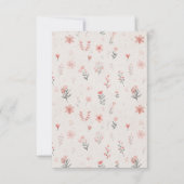 Invitation à motif floral doux (Devant)