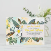 Invitation à motifs floraux doux (Debout devant)