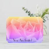 Invitation à multicolor Rose floral (Debout devant)