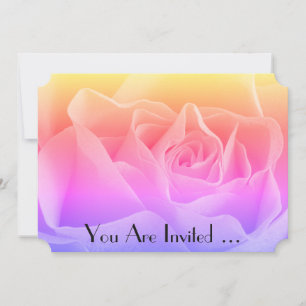 Invitation à multicolor Rose floral