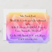 Invitation à multicolor Rose floral (Dos)