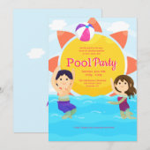 Invitation à nager et à jouer (Devant / Derrière)