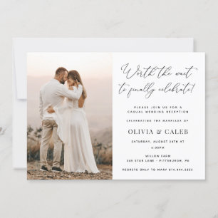 Invitation À ne pas manquer, la réception de mariage