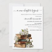 Invitation A new Chapter Begins Book Bridal shower (Devant)