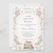Invitation A New Chapter Begins Bridal Shower Party (Devant)