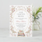 Invitation A New Chapter Begins Bridal Shower Party (Debout devant)