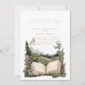 Invitation A new Chapter begins enchanted baby shower (Devant)