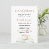 Invitation A New Chapter Begins Invitation, Bridal Shower (Debout devant)