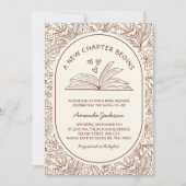 Invitation A New Chapter Begins Literary Baby Shower (Devant)