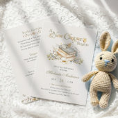Invitation A New Chapter Begins Rustic Book Theme Baby Shower